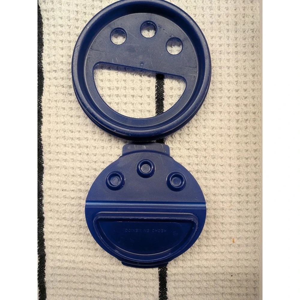 Tupperware 3 Modular Mates‎ Round Blue Set Pantry Storage Canisters